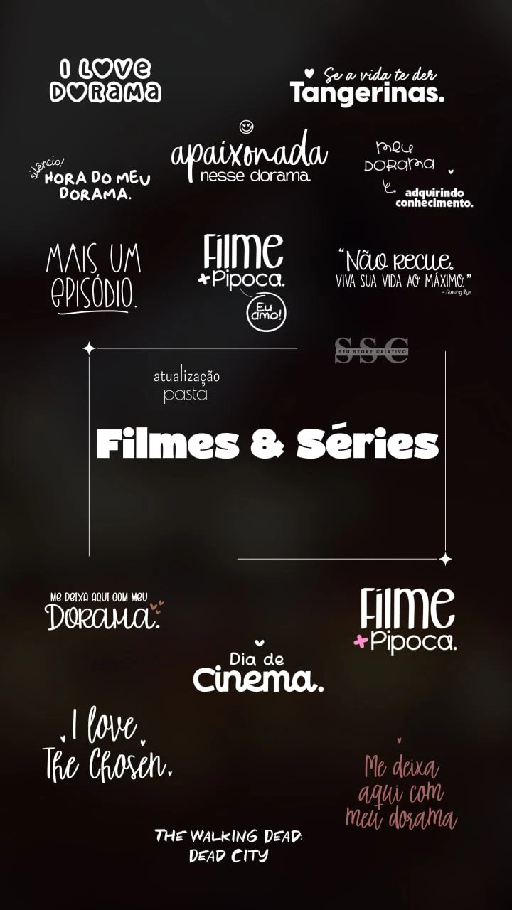Prévias das figurinhas de filmes e séries